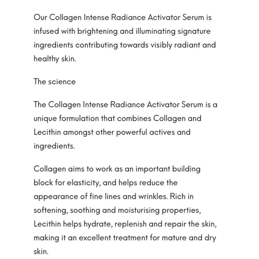 Avant Collagen Intense Radiance Activator Serum Firms Skins, Radiant Skin 30 ml - Picture 5 of 5